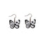 Gothic Butterfly Skull & Halloween Pumpkin Ghost Drop Earrings