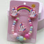 Unicorn Crown Resin Beaded Jewelry Set for Kids - Rings, Earrings, Necklace, and Bracelet