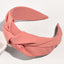 Retro Knotted Fabric Wide Headband - Fashion Solid Color Hair Accessory