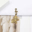 Fashion Alloy Flower Hair Buckle with Butterfly Pendant and Spiral Hair Rings