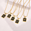 Fashion Letter Stainless Steel Plating Pendant Necklace 1 Piece