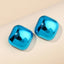 Candy Color Acrylic Round and Star Stud Earrings for Women