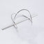 Solid Color Alloy Plated Irregular Metal Hairpin