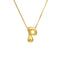 304 Stainless Steel Gold Plated Bubble Letter Necklace