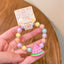 Cute Cartoon Acrylic Beaded Kids' Jelly Color Bracelet