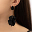 1 Pair Elegant Acrylic Rose Petal Tassel Drop Earrings for Women