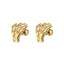 Hip-hop Hand Stainless Steel Bone Stud Earrings