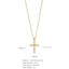 Elegant Multicolor Zircon Cross Pendant Necklace