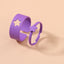 Fashion Star Butterfly Airplane Metal Unisex Open Ring Set - Creative Animal Design Adjustable Rings