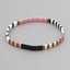 Vintage Geometric Mixed Material Handmade Bohemian Glass Bead Bracelets