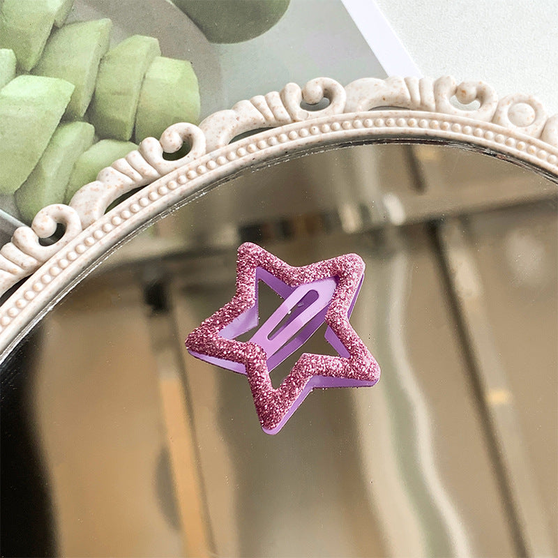 Y2K Star Alloy Hair Clip for Girls