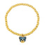 Sweet Bear 18K Gold Plated Stainless Steel Beaded Bracelet