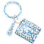 Fashion Snakeskin PU Leather Tassel Keychain Bracelet Wallet