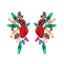 Retro Luxurious Rhinestone Wing Stud Earrings