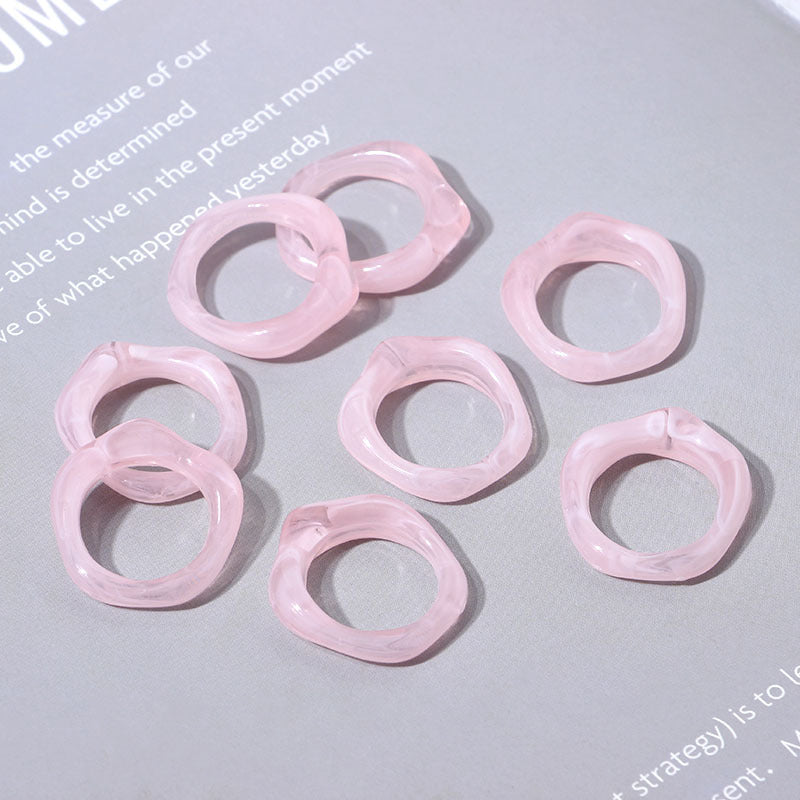 Simple Chic Geometric Resin Women's Rings