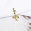 Fashion Alloy Flower Hair Buckle with Butterfly Pendant and Spiral Hair Rings