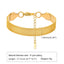 18K Gold Plated Geometric Stainless Steel Zircon Mesh Chain Bracelet