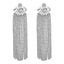 Glamorous Bridal Tassel Rhinestone Drop Earrings