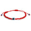 Simple Eye Copper Red String Couple Bracelets