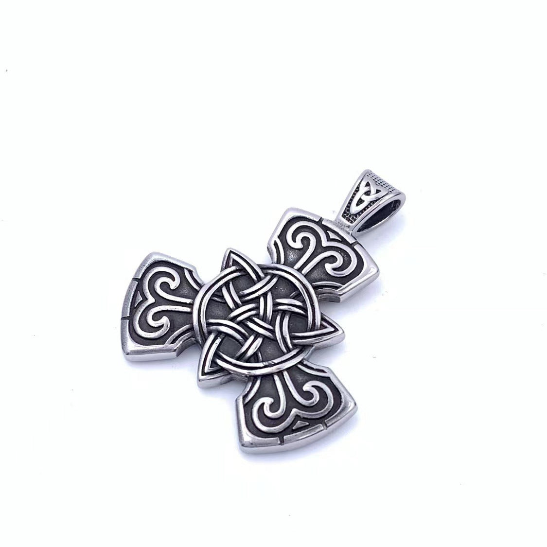 Retro Celtic Knot Stainless Steel Men's Pendant Necklace