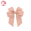 Fashion Handmade Double Streamer Polyester Ribbed Satin Ribbon Bow Hair Clip Accessories