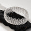 Exaggerated Metal Weave Openwork Bangle Bracelet