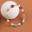 Original Design Bohemian Crystal Beaded Women's Bracelet with Floral Accents
