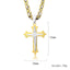 Original Design Men's Stainless Steel Cross Pendant with Rhinestones