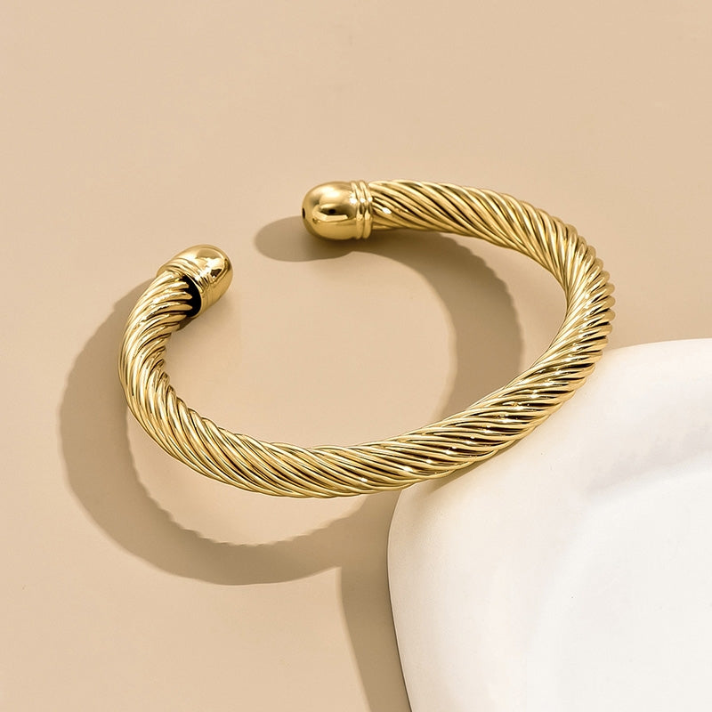 Original Design Geometric Open Cuff Women's Bangle Bracelet