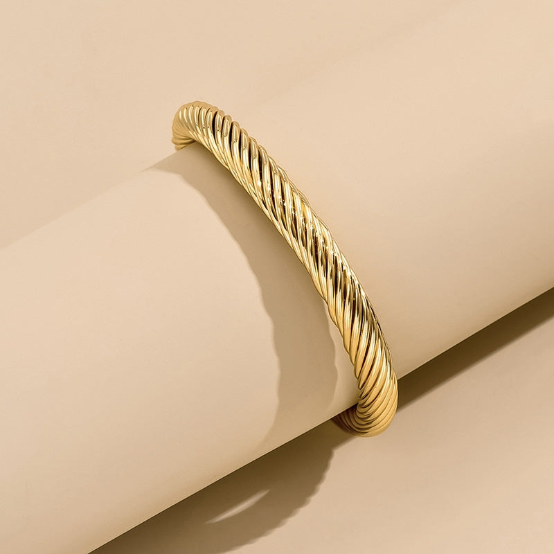 Original Design Geometric Open Cuff Women's Bangle Bracelet