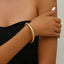 Original Design Geometric Open Cuff Women's Bangle Bracelet