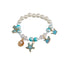 Pearl Cartoon Gradient Color Beaded Bracelet for Kids