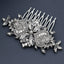 Pearl Rhinestone Vintage Bridal Hair Comb Accessory