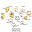 Butterfly Love Hollow Joint Ring Set - 12 Piece Adjustable Alloy Rings