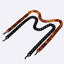Acrylic Black Amber Eyeglasses Chain Set with Independent Packaging