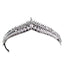 Princess Rhinestone Gemstone Bridal Tiara with Pearl Accents