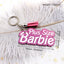 Princess Sweet Acrylic Letter Keychain with Tassel Charm for Women