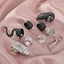 Punk Cobra Alloy Plated Women's Ring Set - 4 Pieces Vintage Hip Hop Style