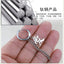 Punk Tassel Chain Love Titanium Steel Non-Pierced Earrings