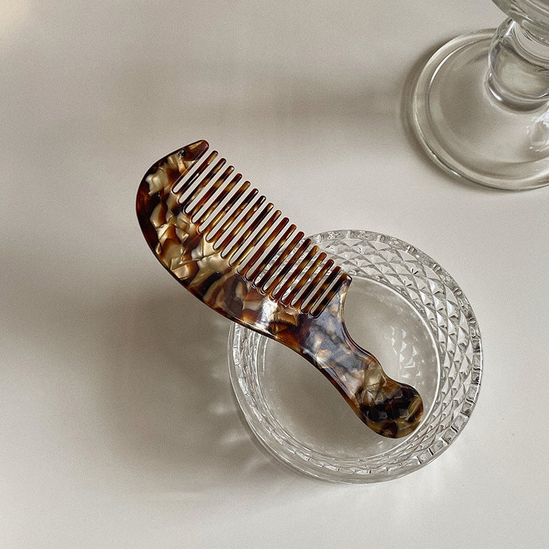 Korean Ink Tortoiseshell Acetate Portable Hair Comb