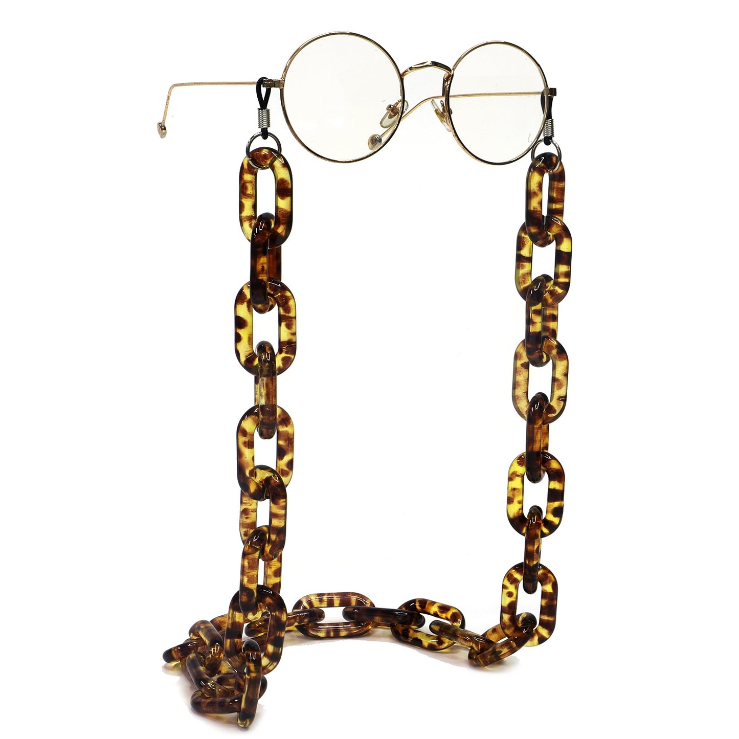 Resin Acrylic Leopard Print Glasses Chain - Simple Retro Fashion Anti-Skid Anti-Lost Design