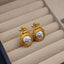 Retro Baroque Angel Pearl Inlay Women's Ear Clips - European Court Style