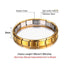 Retro Classic Unisex Stainless Steel Elastic Bangle Bracelet in Gold