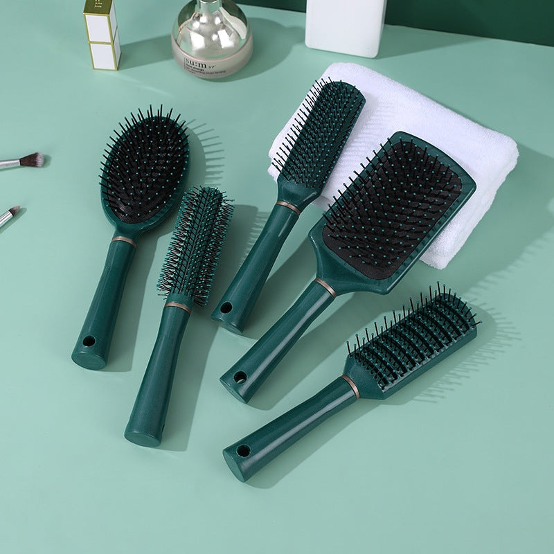 Retro Color Block Anti-Static Nylon Hair Combs for Styling and Massage