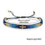 Retro Color Block Hand-Woven Bohemian Friendship Bracelet with Rice Beads