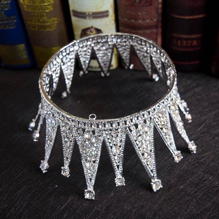 Retro European Diamond Bridal Crown Wedding Headpiece Accessories