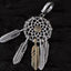 Retro Feather Dreamcatcher Pendant - Unique Design Fashion Jewelry Accessories