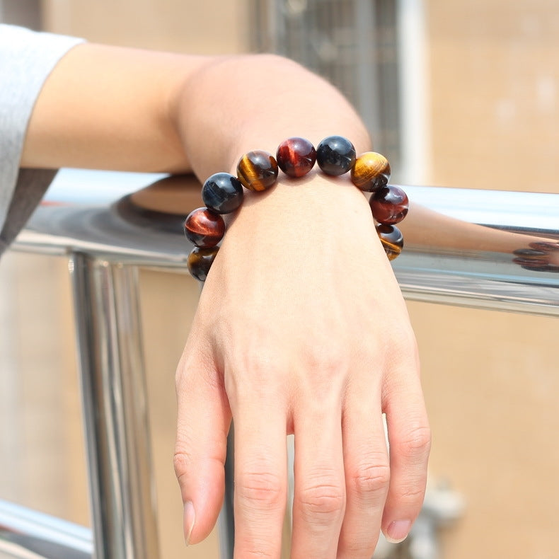 Retro Ethnic Tiger Eye Beaded Bracelet Set