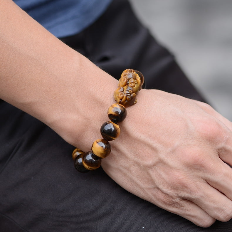 Retro Ethnic Tiger Eye Beaded Bracelet Set