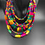 Retro Bohemian Multilayer Wood Beaded Long Necklace for Women
